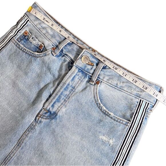 Bershka denim mini jean skirt distressed size 2 - Picture 11 of 12